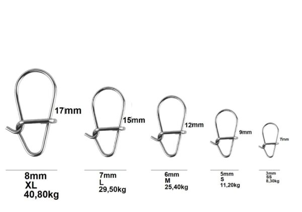 CAS 2061 CASTED kopča Egg Snap Vel. XL, stainless steel 0.8, 40,80kg - 10pcs