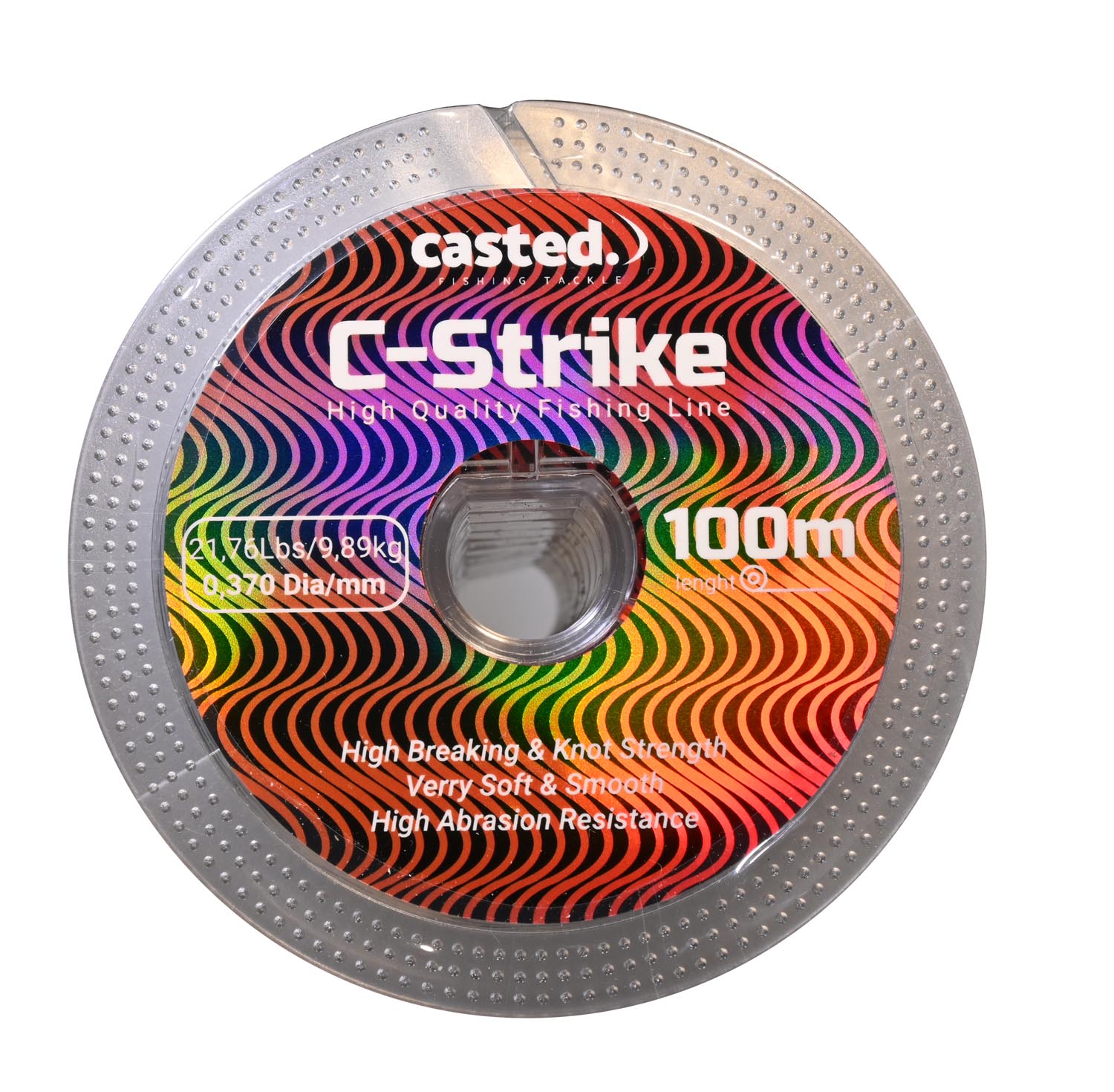 CAS 3064 CASTED najlon C-Strike 10x100M connected 0,62mm 53Lbs/23,70kg Clear