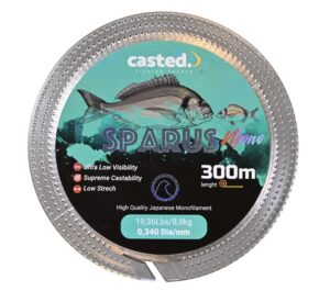 CAS 2029 CASTED najlon SPARUS Mono 300M 0,370mm 22,44Lbs/10,2kg Clear