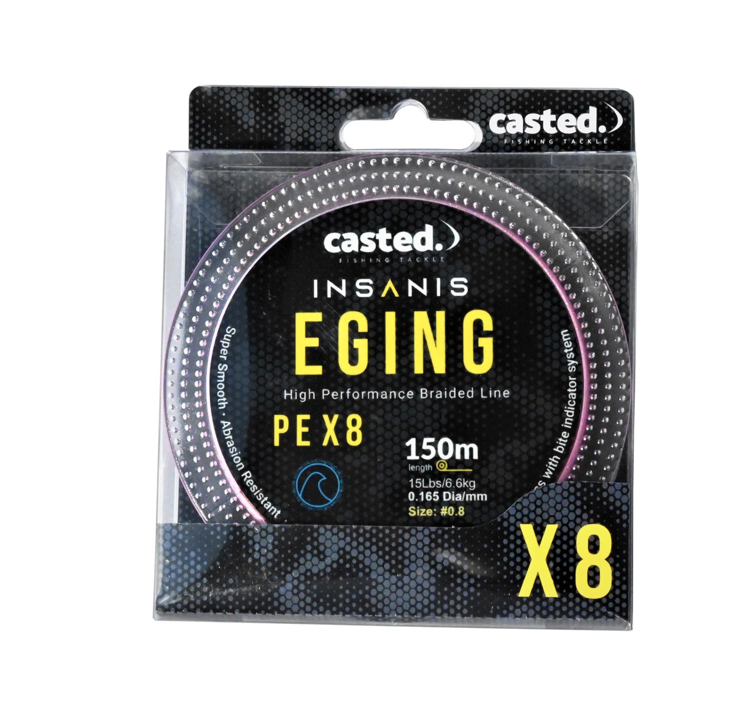 CAS 3114 Casted upredenica Insanis Egi x8 150m #0.6 0. 132mm 12Lb Pink
