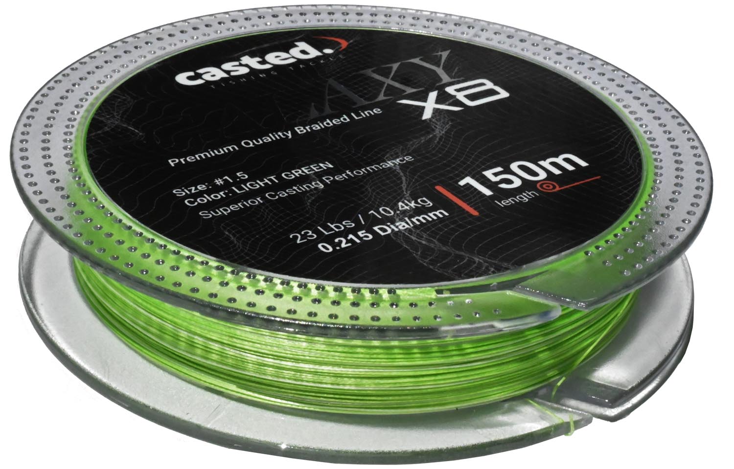 CAS 3115 Casted upredenica Galaxy x8 150m #0.6 0. 132mm 12Lb - Light Green