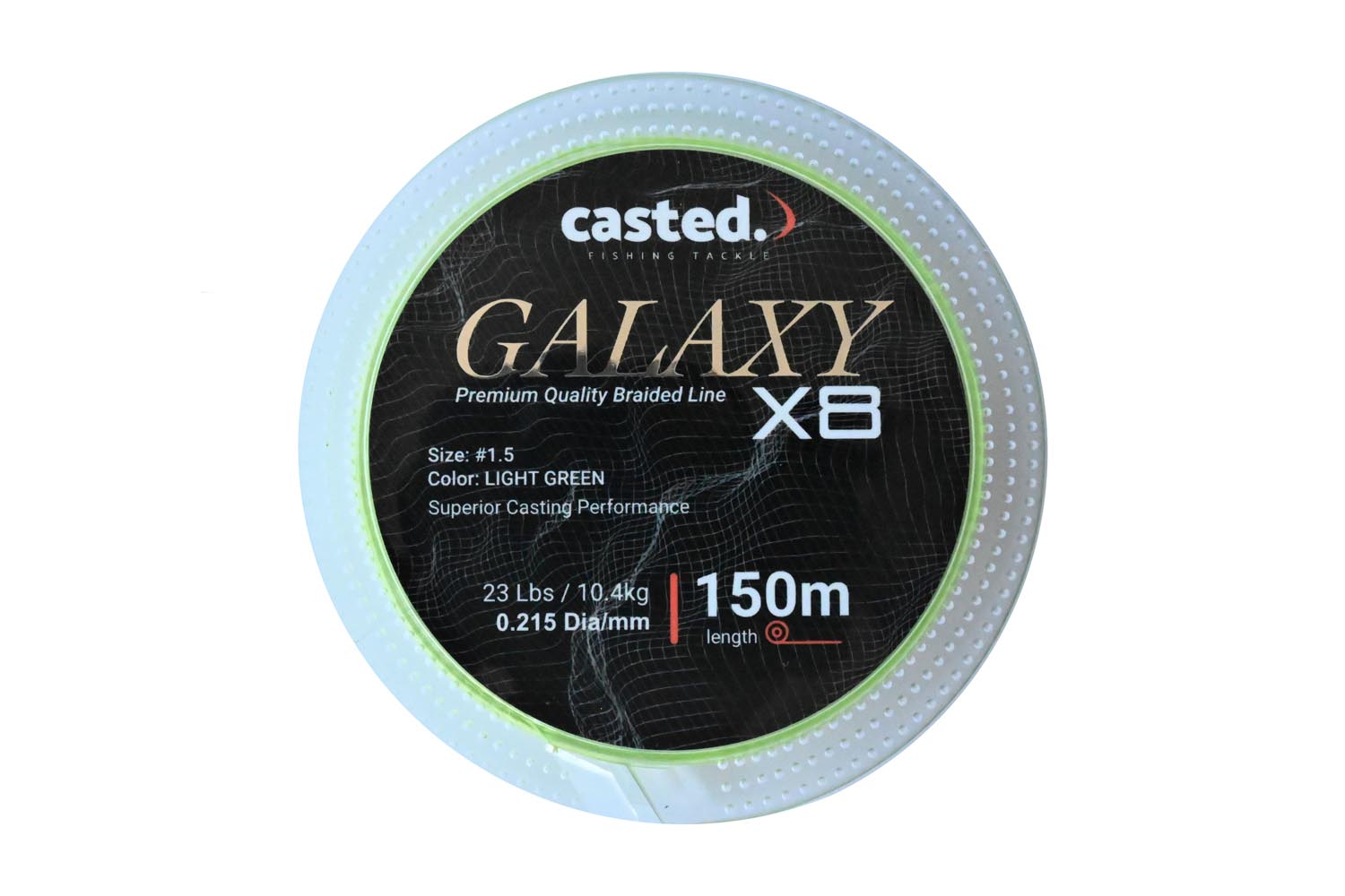 CAS 3115 Casted upredenica Galaxy x8 150m #0.6 0. 132mm 12Lb - Light Green