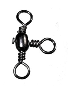 CAS 3106 CASTED vrtilice Barrel Crossline Swivel BLACK NICKEL 8 20kg 7pcs