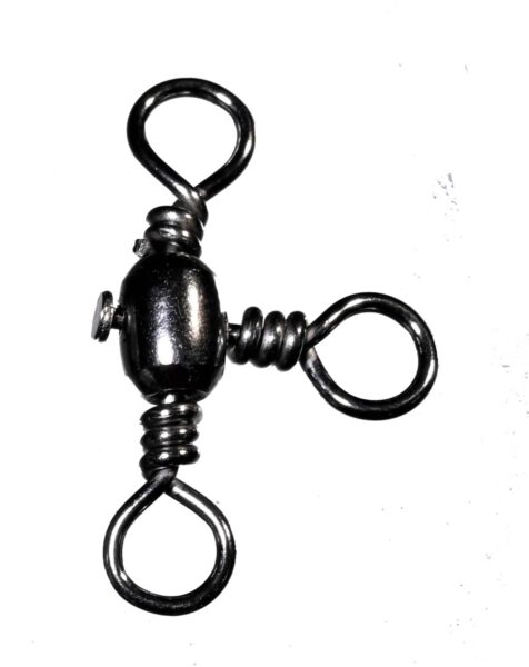 CAS 3106 CASTED vrtilice Barrel Crossline Swivel BLACK NICKEL 8 20kg 7pcs