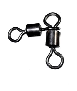 CAS 3108 CASTED vrtilice Rolling Triangle Joint Swivels BLACK NICKEL 1/0*1 47kg 6pcs