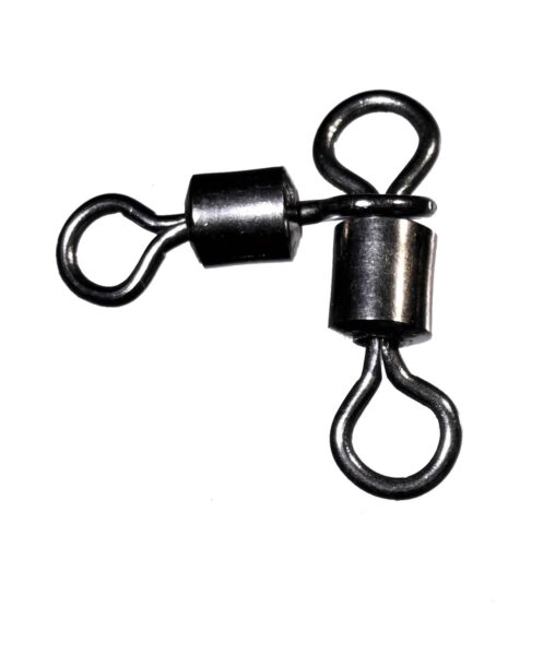 CAS 3108 CASTED vrtilice Rolling Triangle Joint Swivels BLACK NICKEL 1/0*1 47kg 6pcs