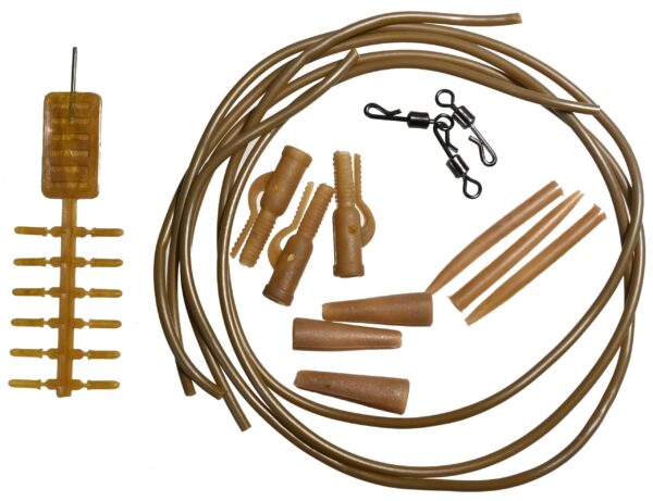 CAS 358137 CASTED SET 2 ANTI TANGLE CAMO TUBE, KOPČE, BRZA VRTILICA+SLEEVE