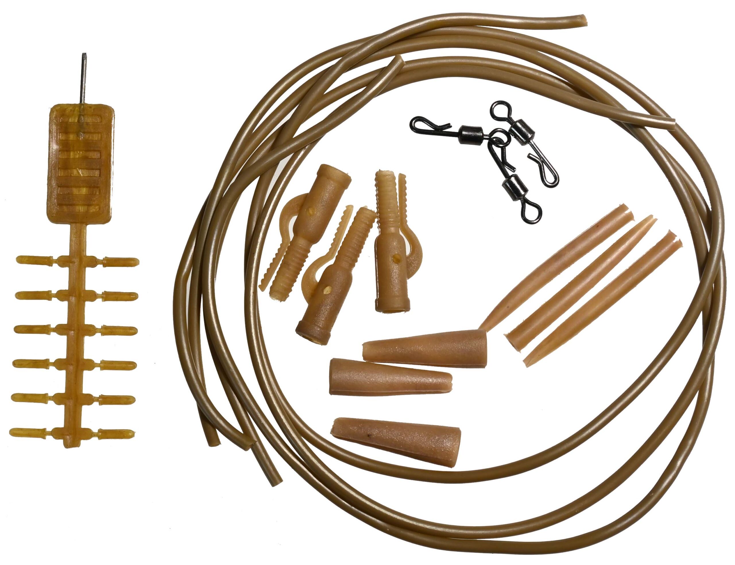 CAS 358137 CASTED SET 2 ANTI TANGLE CAMO TUBE, KOPČE, BRZA VRTILICA+SLEEVE
