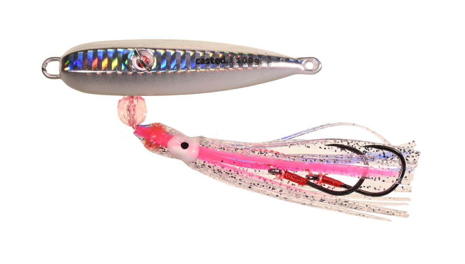 CAS 7071 Casted varalica Inchiku Bottom Dancer100 G WHITE GLOW SILVER