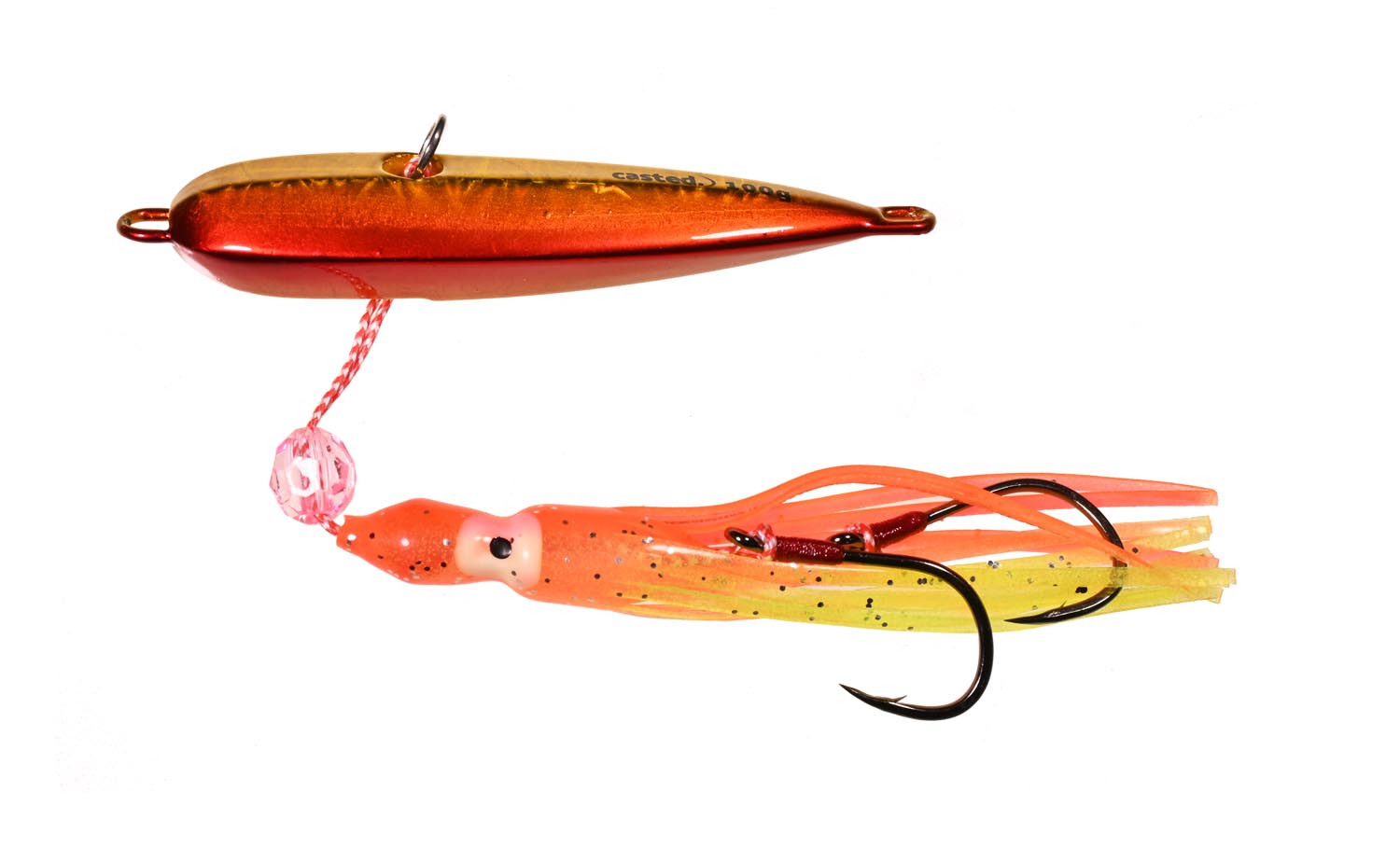 CAS 7072 Casted varalica Inchiku Bottom Dancer 100 G RED ORANGE GOLD