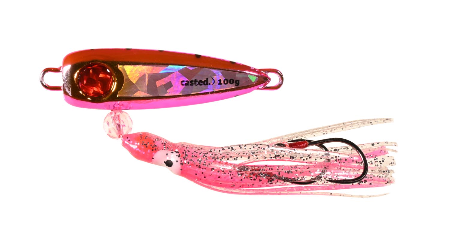 CAS 7092 Casted varalica Inchiku KickChiku 200 G PINK BLUE SILVER CHROME