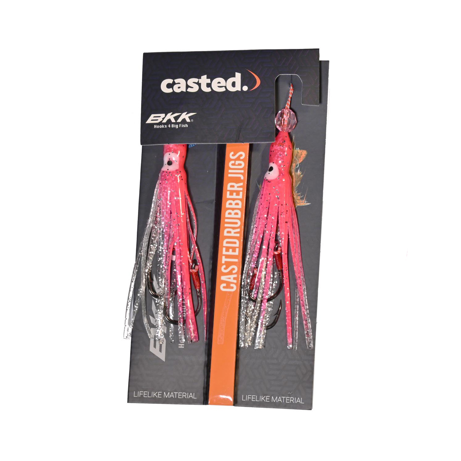 CAS 7099 Casted rezervna suknjica za Inchiku squid 9 cm with assist PINK SILVER GLITTER 2