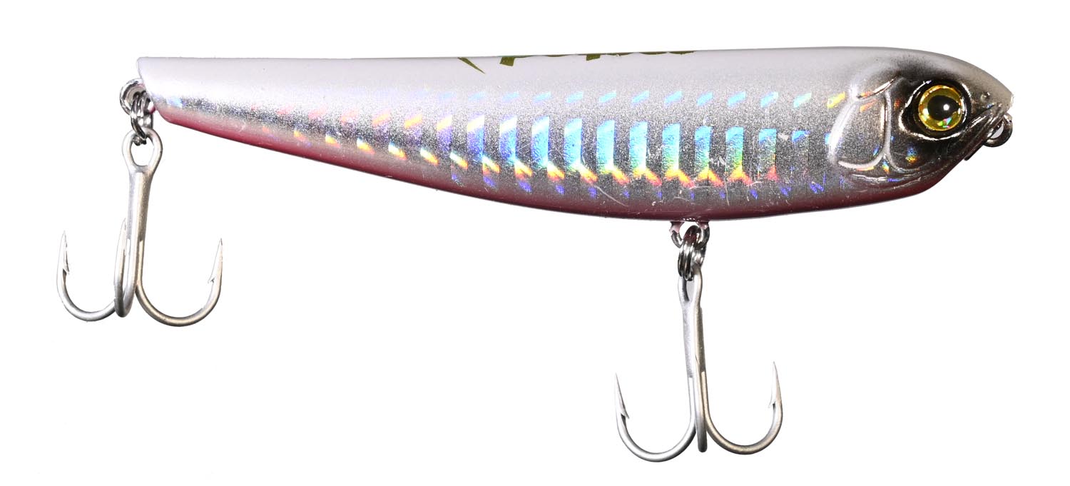 CAS 8037 CASTED VARALICA VOBLER C-WALKER WHITE FLASH 80 MM 8.5 G FLOATING