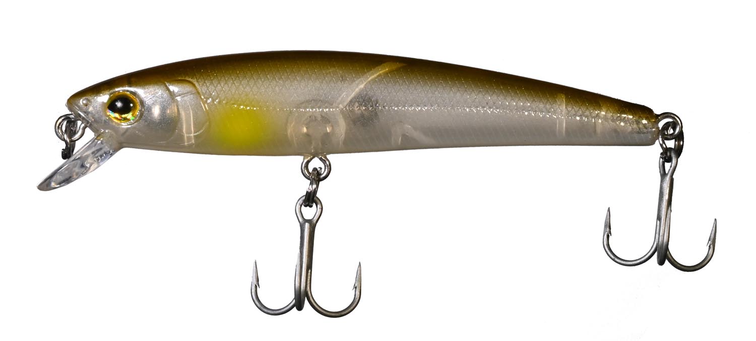CAS 8040 CASTED VARALICA VOBLER MICHY MINNOW OLIVE GHOST AYU 75 MM 5,6 G FLOATING