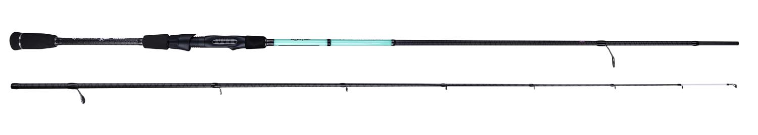 CAS 1018 CASTED štap BLACK TATTO 8´2´ 2.49m 2sec EGI size: 2.5-4.0 12-28gr Tubular Tip