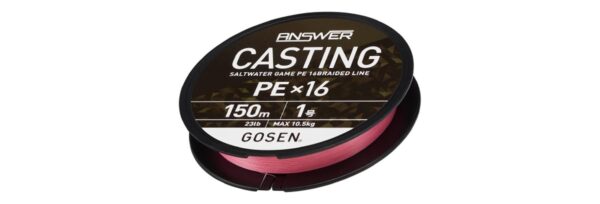 GCA16P1520 GOSEN UPREDENICA ANSWER CASTING PEx16 150m #2.0 18.5KG/41LB PINK