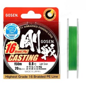 C16150LG20 GOSEN UPREDENICA CASTING 16NITI SV. ZELENA #2.0 41LB 150M