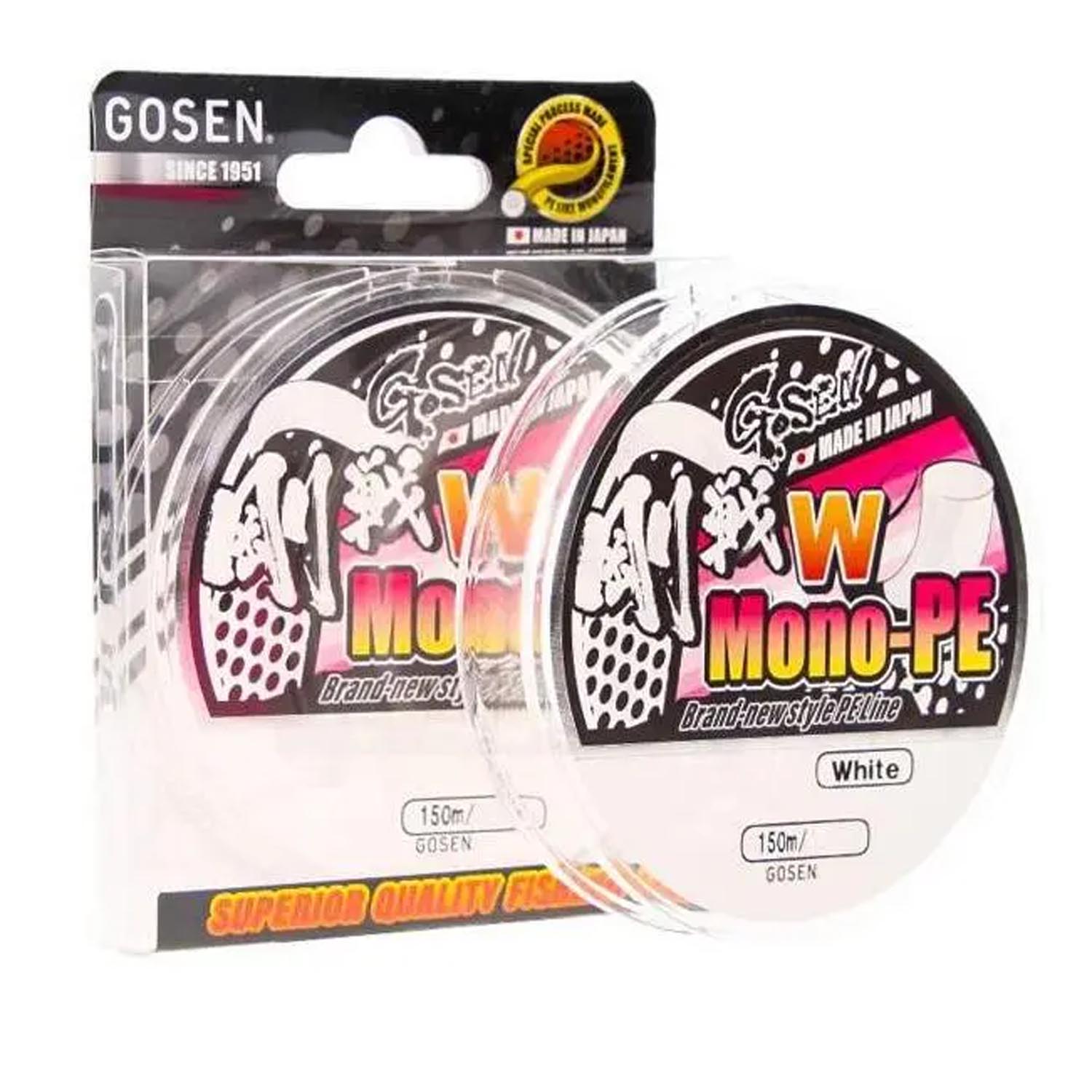 MonoPe06 GOSEN UPREDENICA Mono PE BIJELA#0,6  0,132mm 11,1lb 150M