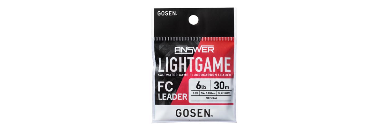 GLAFN0315 GOSEN FLUOROCARBON ANSWER LIGHT GAME LEADER FC 30m 1.5 0,205mm