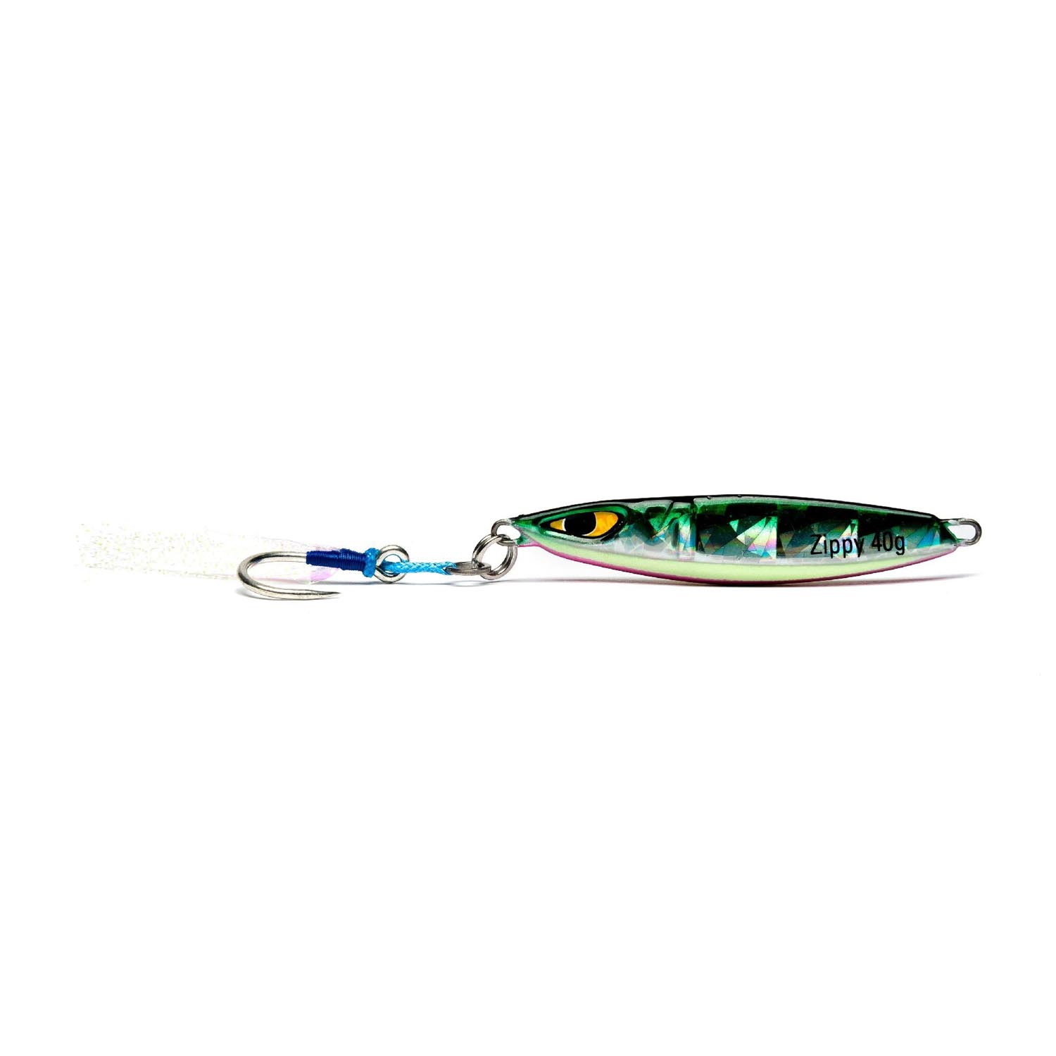 MJIG01-GMK-40-1 MUSTAD JIG ZIPPY GMK GREEN MACKAREL 40G