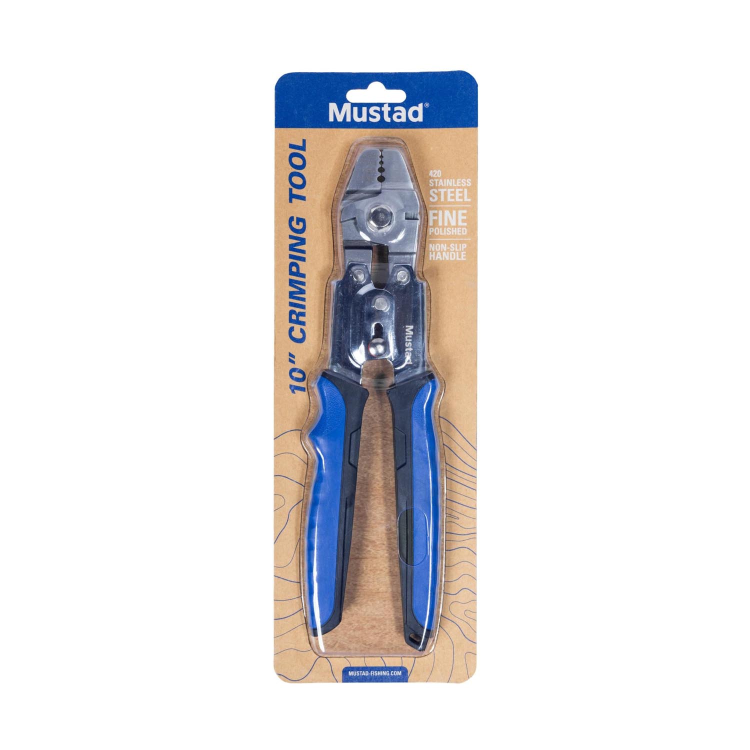 MT-118-24 Mustad kliješta Crimping Tool 10” 420 Stainless Steel, Fine Polish