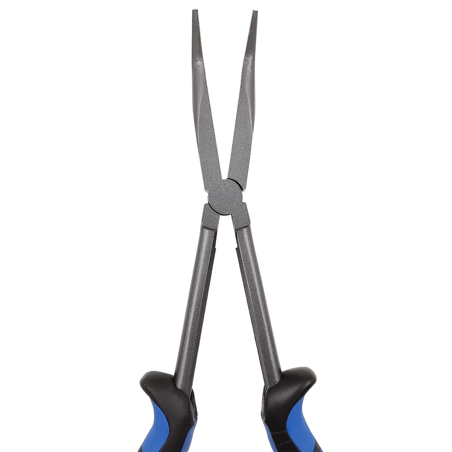 MT104 MUSTAD KLIJEŠTA DUGA ZAKRIVLJENA HI-CARBON STEEL 11'' BLUE