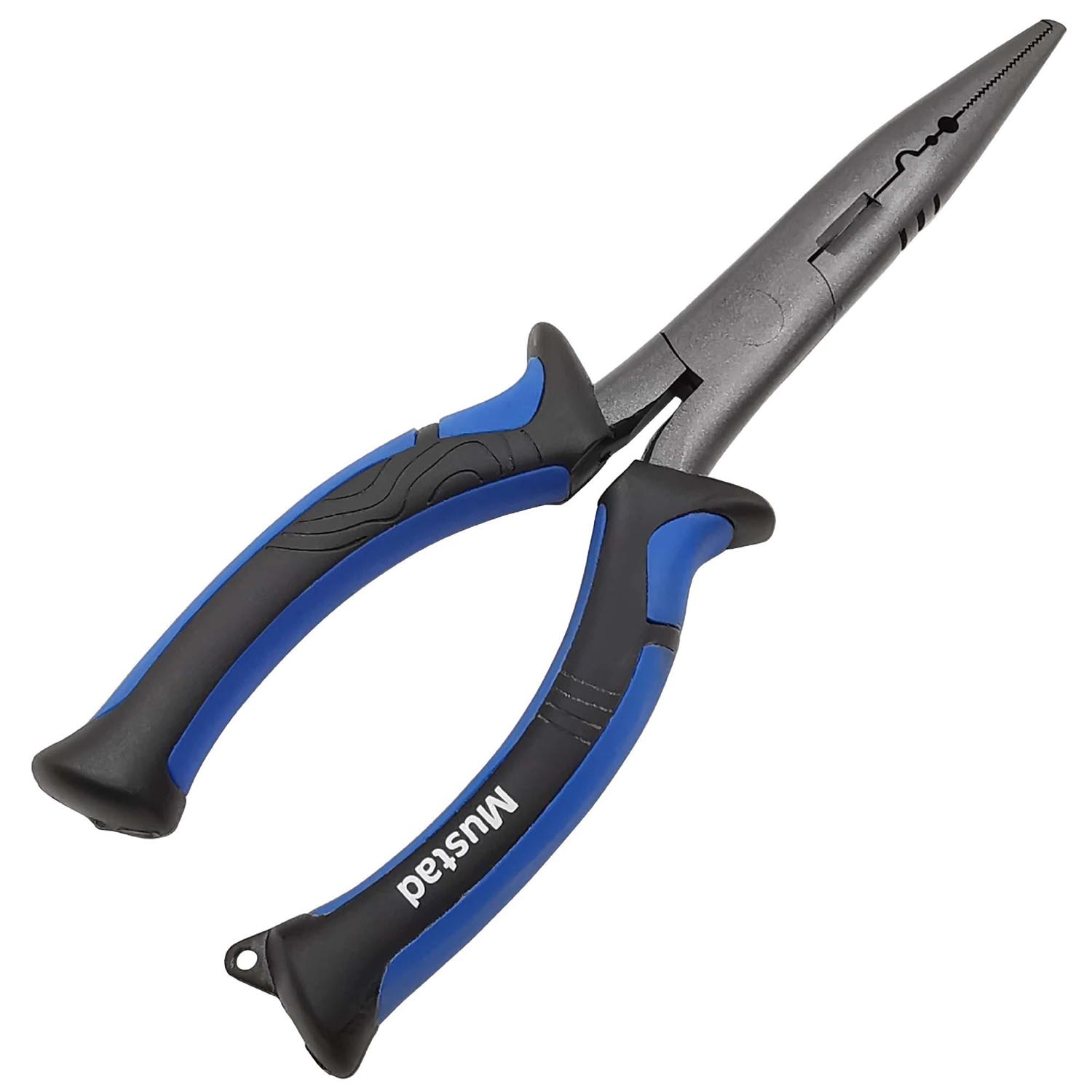 MT106 MUSTAD KLIJEŠTA LARGE SPLIT RING&CRIMPING HI-CARBON STEEL 7'' BLUE