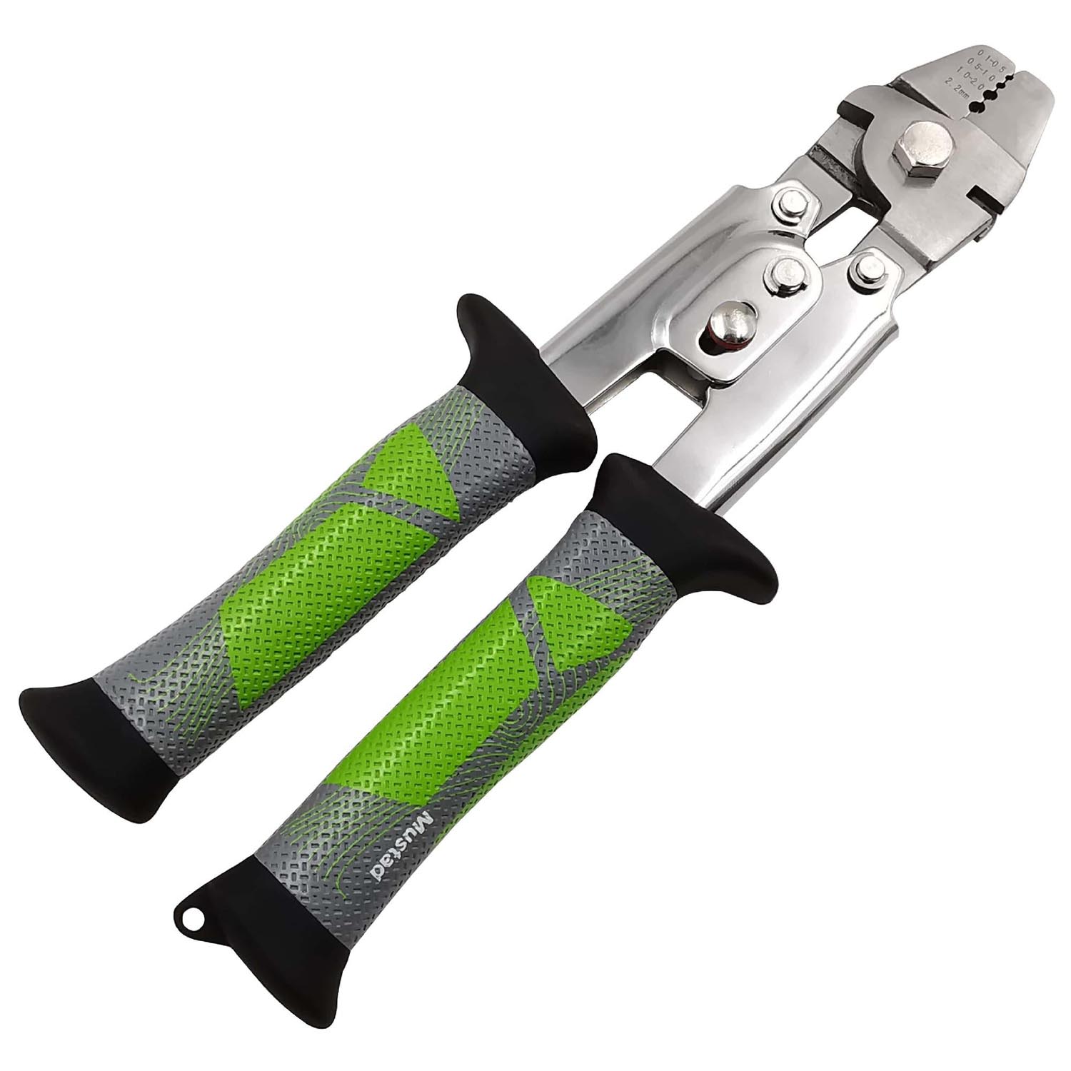 MT118 MUSTAD KLIJEŠTA BIG GAME ZA KRIMPANJE KOVANI STAINLESS STEEL 10'' GREEN