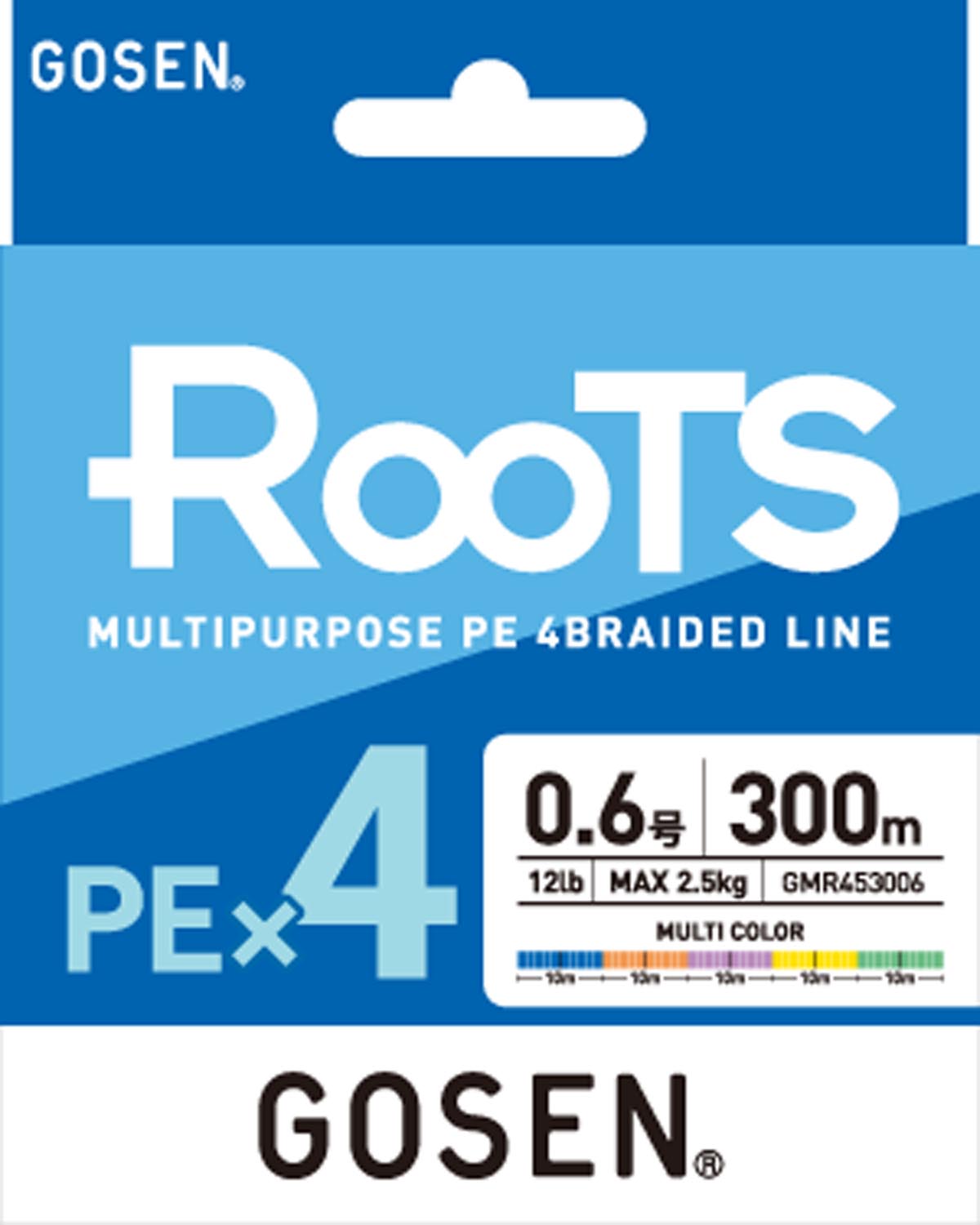 GMR453040 GOSEN UPREDENICA RooTS PEx4 Multi Color 300m #4 46lb
