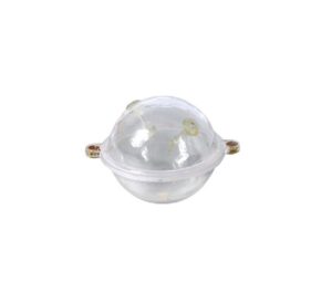 CAS 4080 32MM CASTED BUBBLE FLOAT ROUND 32MM CLEAR
