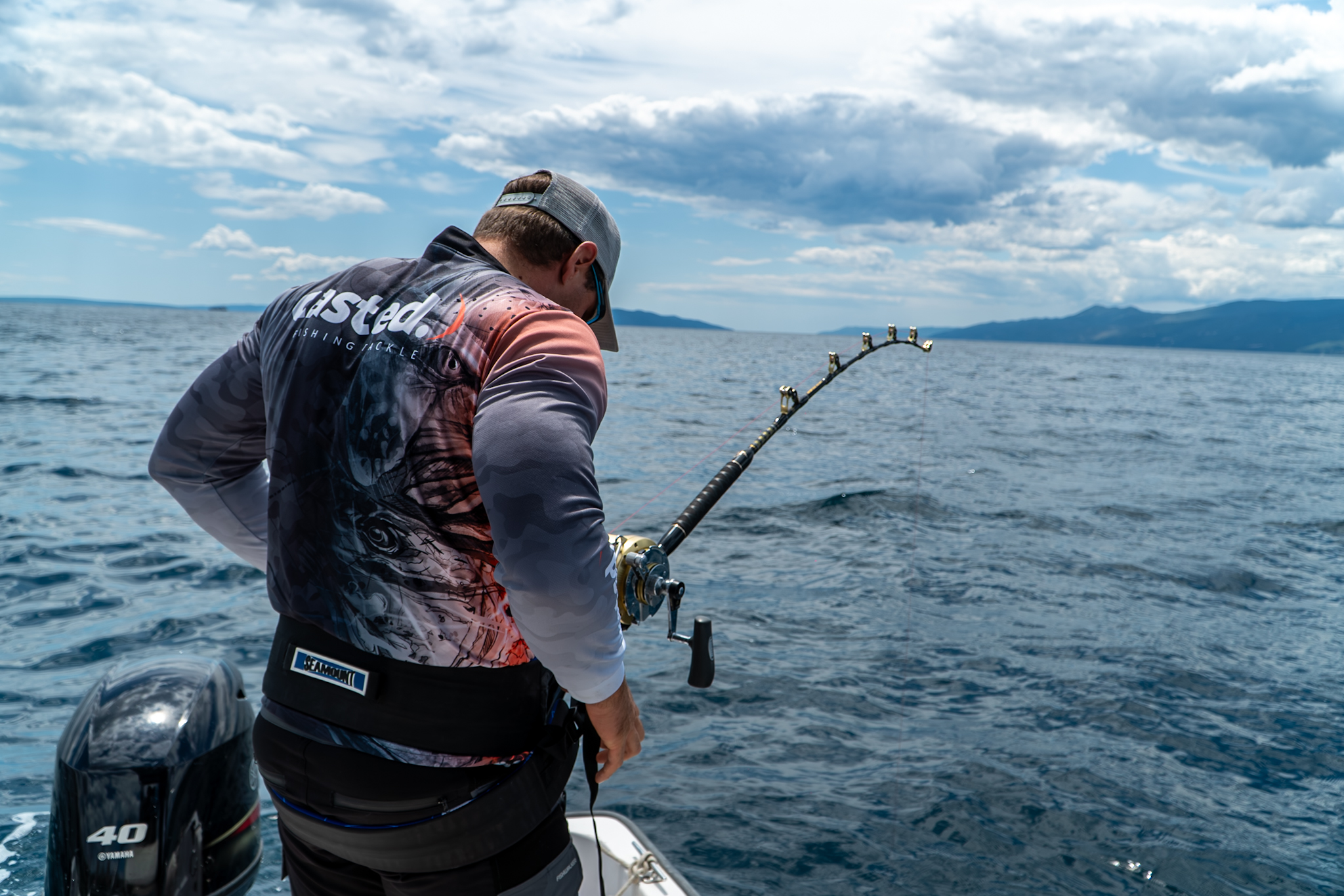 CAS 1175 Casted štap Moana Stand Up Game 6'1'' 185cm 50lb IGFA 1sec Alu Bent Butt 2#