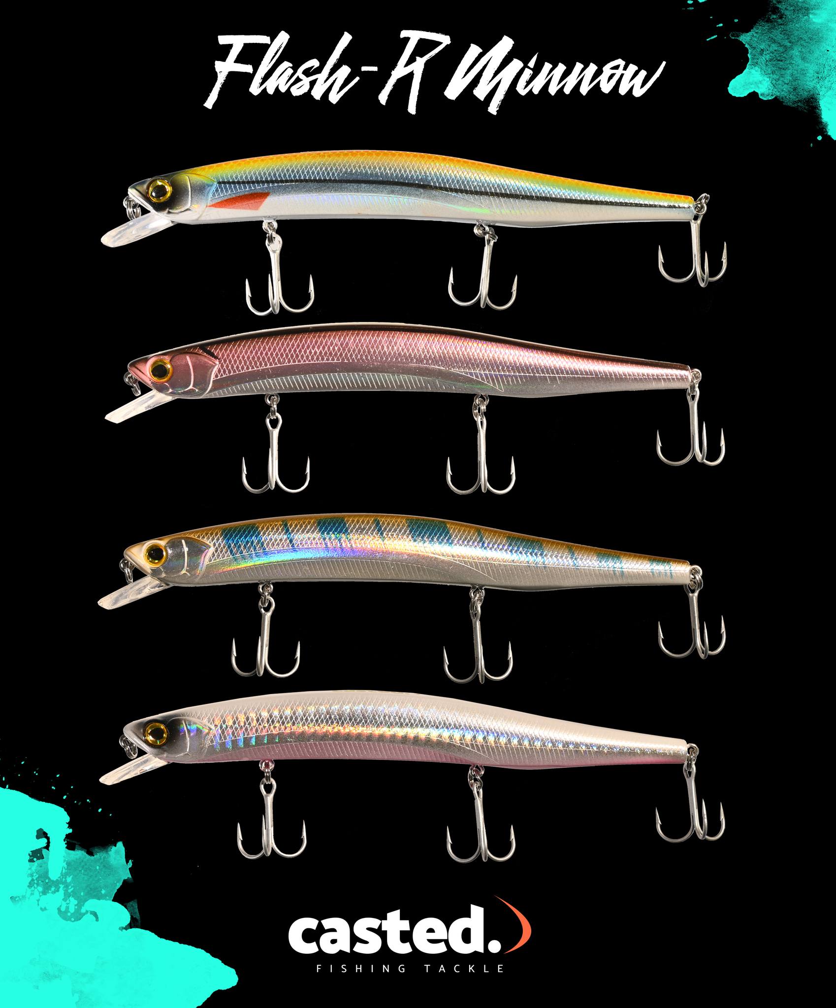 CAS 8009 CASTED VARALICA VOBLER FLASH-R MINNOW OIKAWA 150 MM 23 G FLOATING