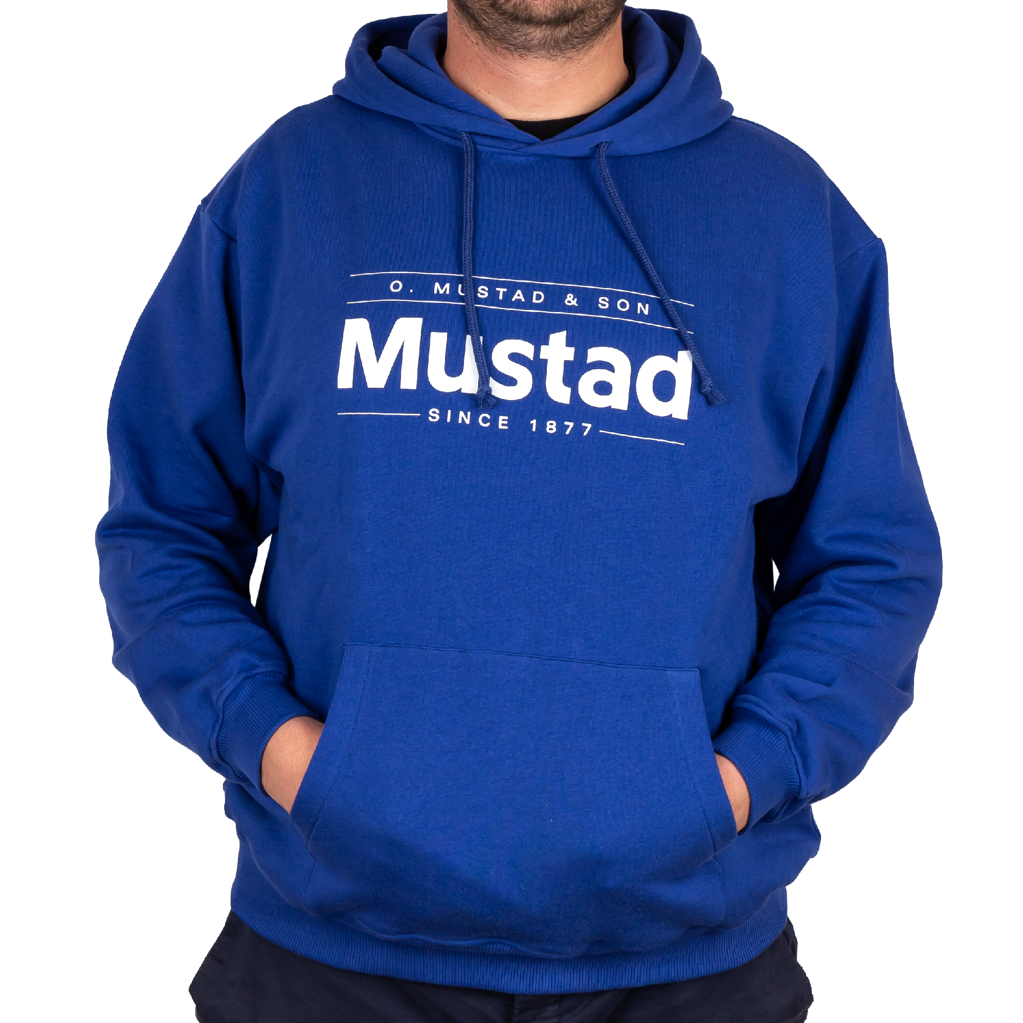 MCTEE-MH01-XXXL-1 Mustad majica O MUSTAD & SON HOODIE BLUE XXXL-1