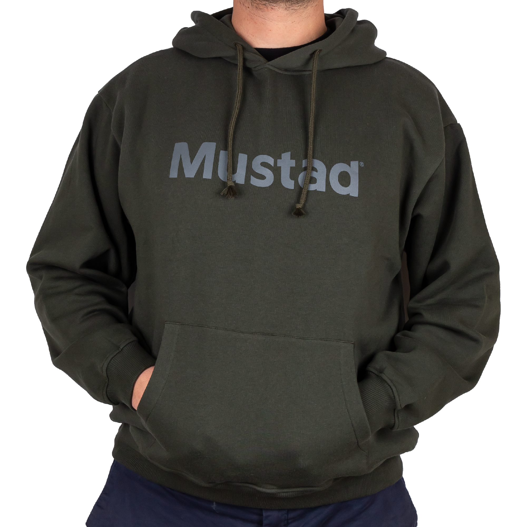 MCTEE-MH02-S-1 Mustad majica MUSTAD HOODIE GREEN S