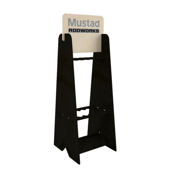MRR01-14-W-002 MUSTAD RODWORKS ROD RACK BLACK