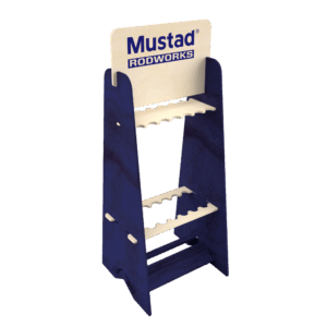 MRR001-14-W-002 MUSTAD RODWORKS ROD RACK BLUE