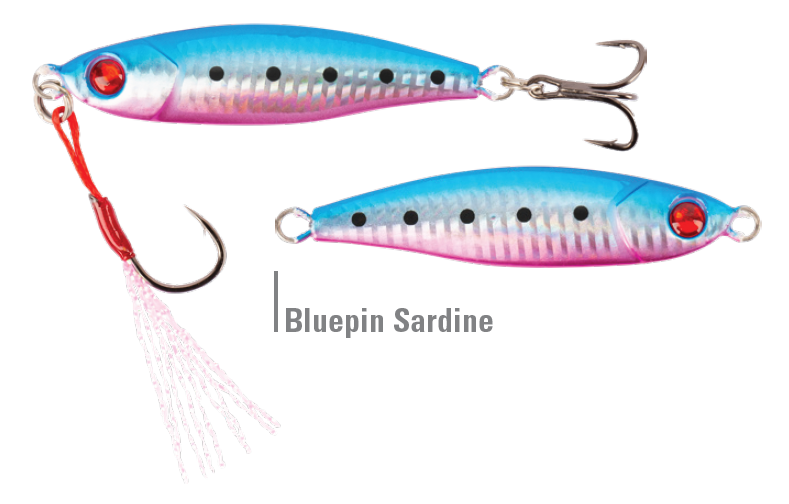 MMCJ-10-005 MUSTAD JiG Micro Casting Jig 70mm 10g 005Bluepin Sardine