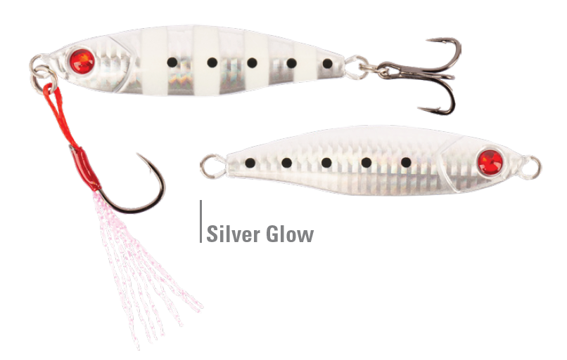 MMCJ-10-002 MUSTAD JiG Micro Casting Jig 70mm 10g 002Silver Glow