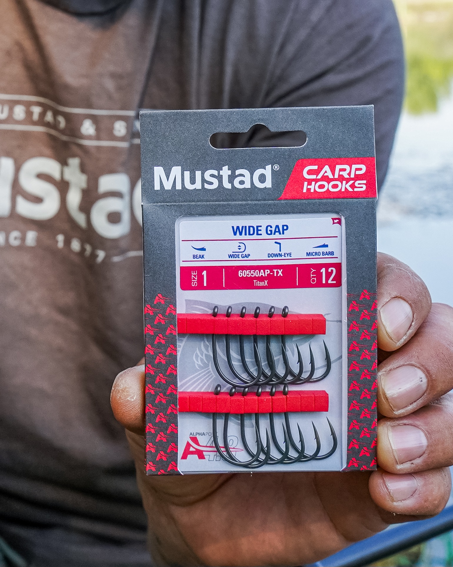 60556NP-TX-1-Y10 MUSTAD UDICE ULTRAPOINT Carp Xv2 Curve Shank Elite #1 10kom