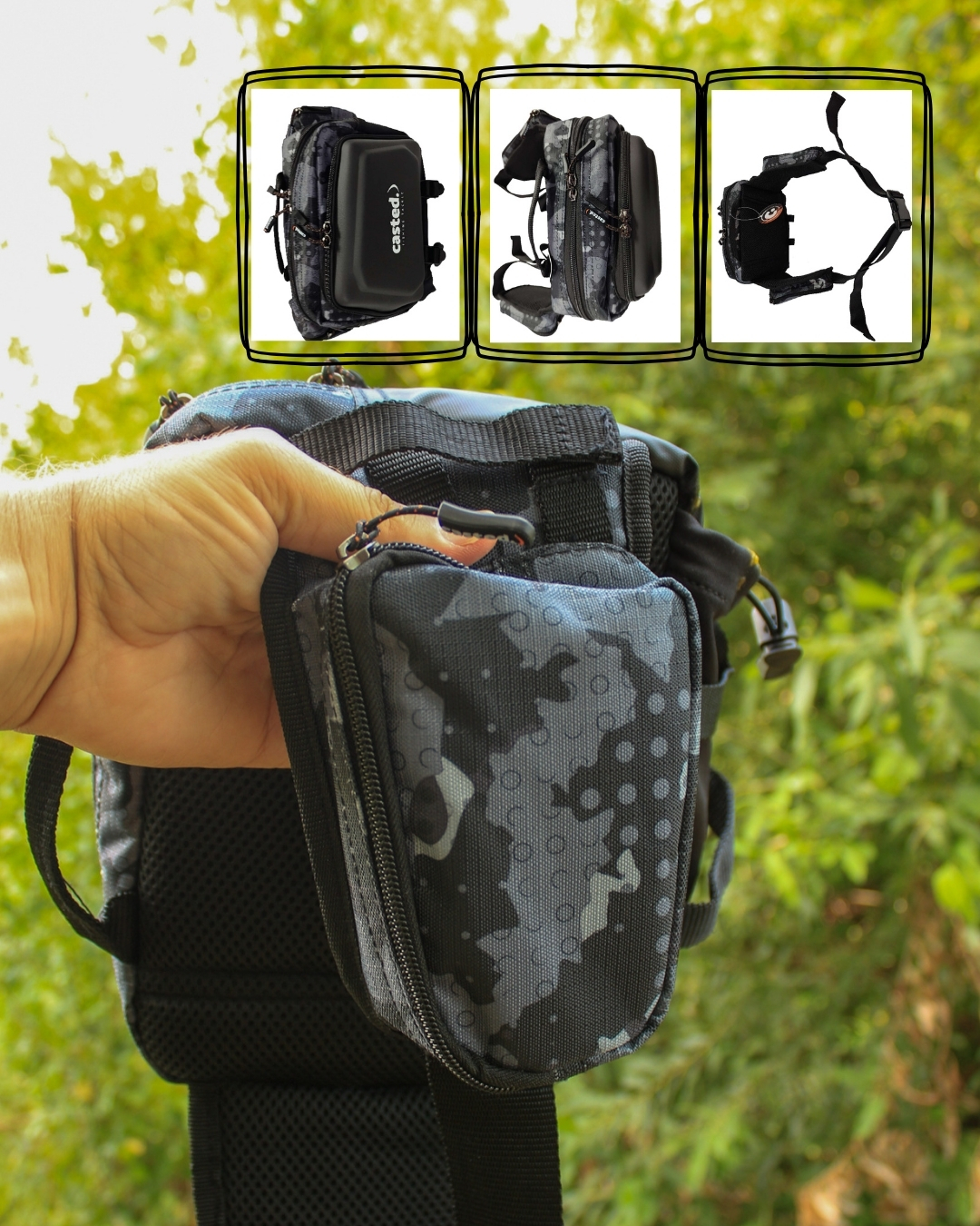 CAS 10000 CASTED TORBA Waist Case Bag + lure box