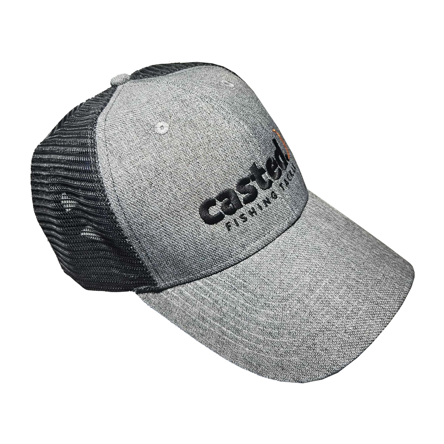 CAS-P KP144 Casted kapa šilt PREMIUM Silver/Dark Gray mesh