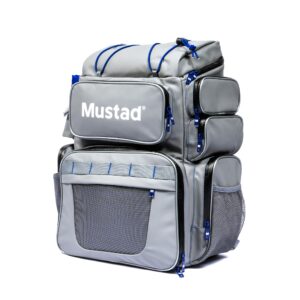 MGTBP Mustad Ruksak Game Time Back Pack, 4boxes, rod holder, Water-Resistant