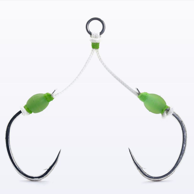J-ASSIST3-4/0-2 MUSTAD ASIST UDICESLOW PITCH DOUBLE JIGGING ASSIST RIG 4/0